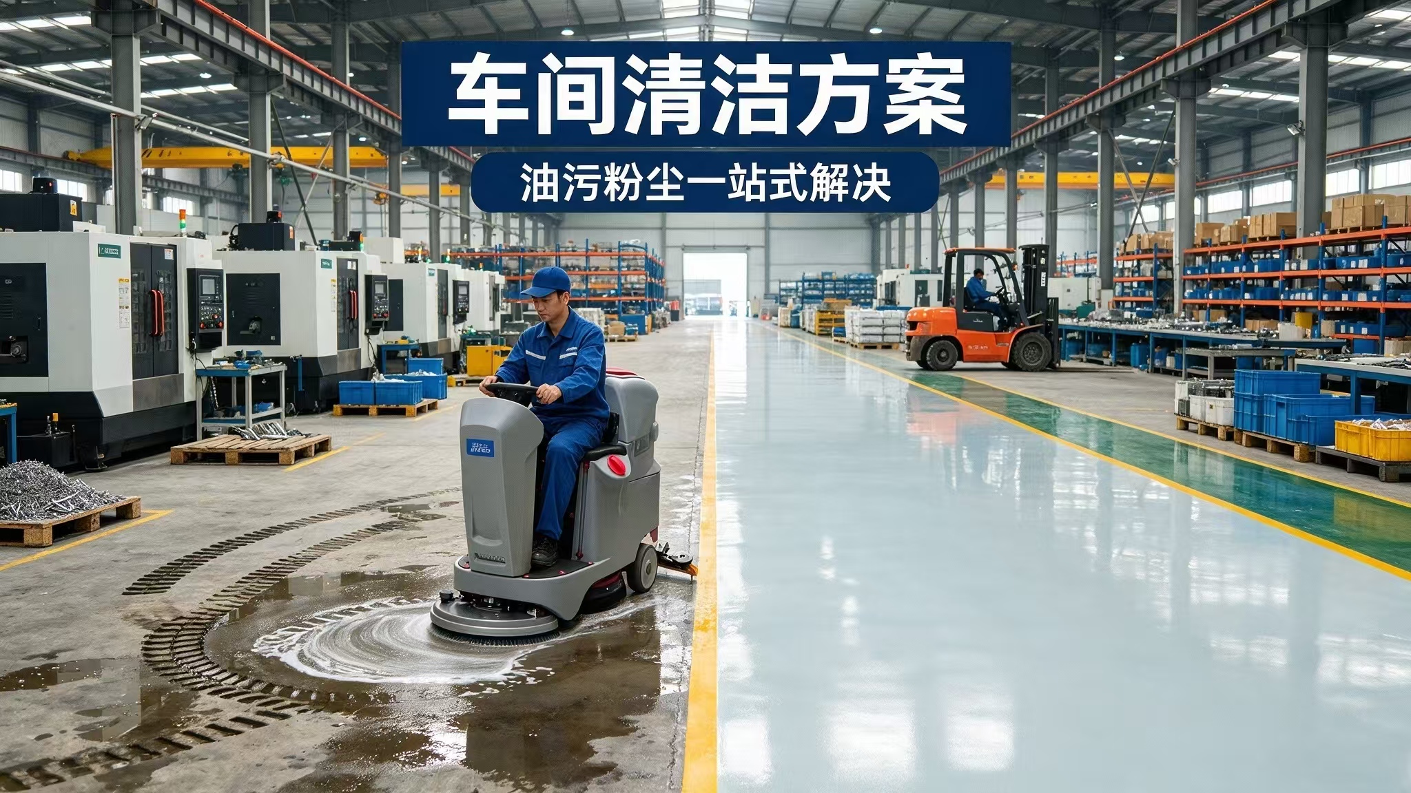 車間油污粉塵難清掃？工業一站式清潔方案助力工廠降本增效